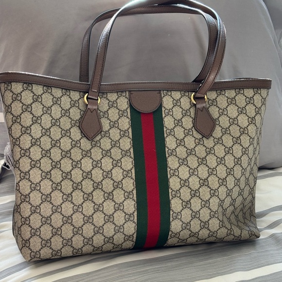 Gucci Ophidia Beige and Brown Tote - Picture 4 of 10